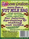 Rawsome Creations More than a NUT MILK BAG is perfect for for juicing, sprouting & making nut milks.
