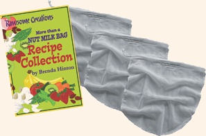 More Than A Nut Milk Bag Recipe Collection & bags from Rawsome Creations