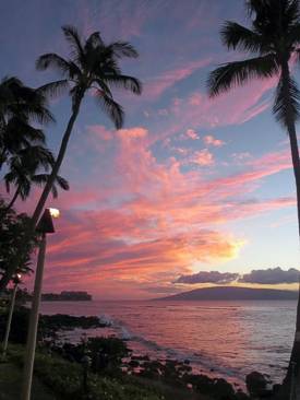 Maui Sunset. Photo by Brenda Hinton, Maui, November 2013