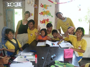 Brenda Hinton at Widya Guna Orphanage