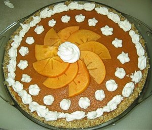 Raw Foods Chef Brenda Hinton makes a beautiful Persimmon Pie -- and with her recipe, so can you!